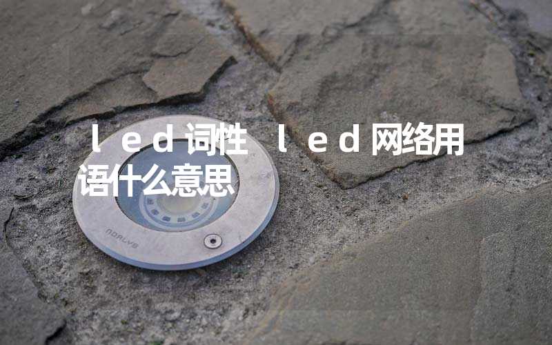 led词性 led网络用语什么意思